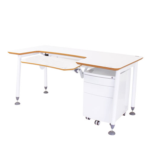 N3 人體工學桌 (160cm)-潔白/珍珠白