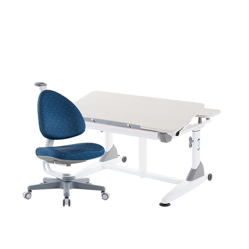 G2C+XS 成長桌椅組-雪杉／深海藍(BABO椅)